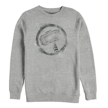 Men's Marvel Avengers: Endgame Smudged Thor  Sweatshirt Athletic Heather 3X Large