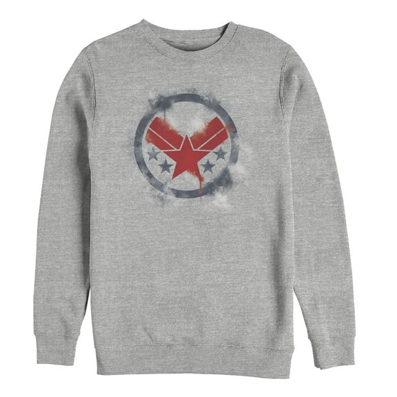 Men's Marvel Avengers: Endgame Smudged War Machine  Sweatshirt Athletic Heather 3X Large