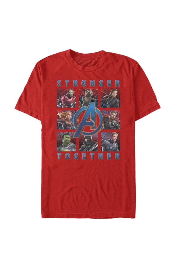 Men's Marvel Avengers: Endgame Stronger Together  Graphic Tee Red Large