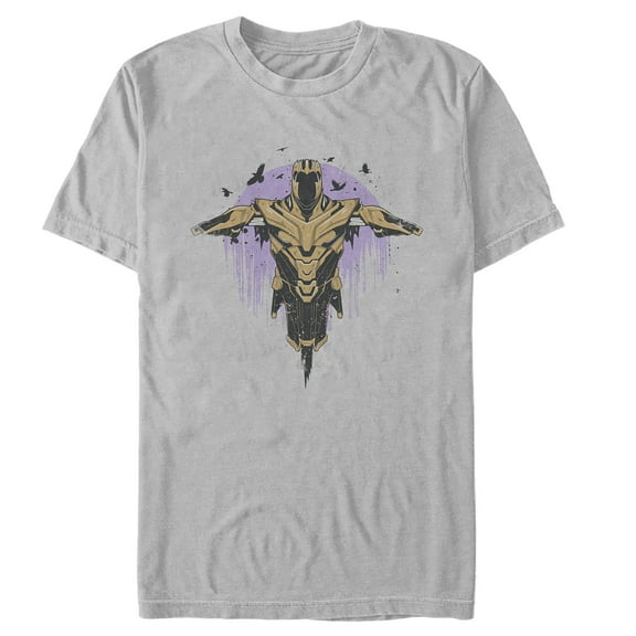 Men's Marvel Avengers: Endgame Thanos Flight Graphic Tee Silver 2X Large