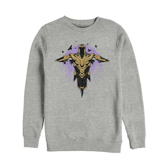 Men's Marvel Avengers: Endgame Thanos Flight Sweatshirt Athletic Heather X Large
