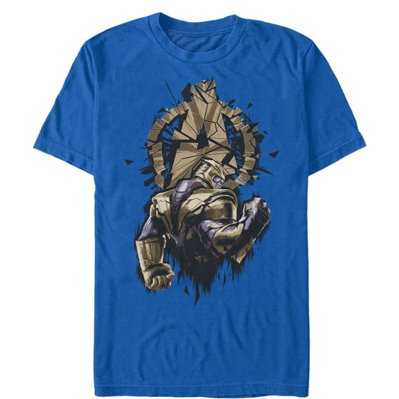 Men's Marvel Avengers: Endgame Thanos Shatter  Graphic Tee Royal Blue 2X Large