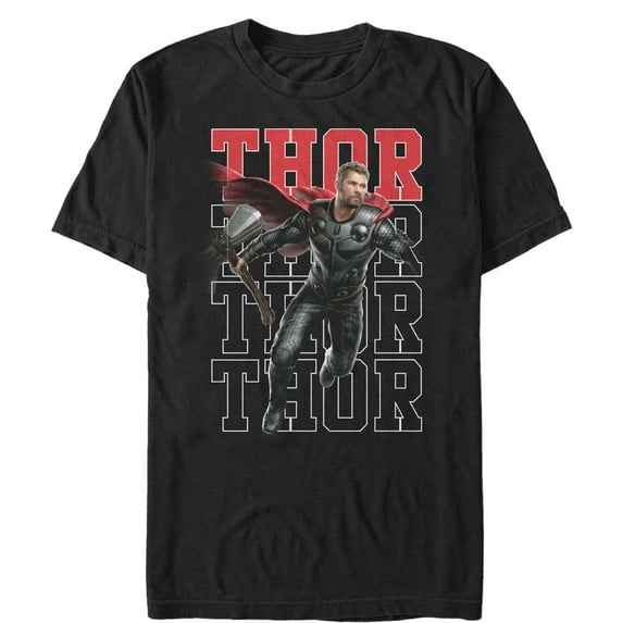 Men's Marvel Avengers: Endgame Thor Repeat Graphic Tee Black 5X Large