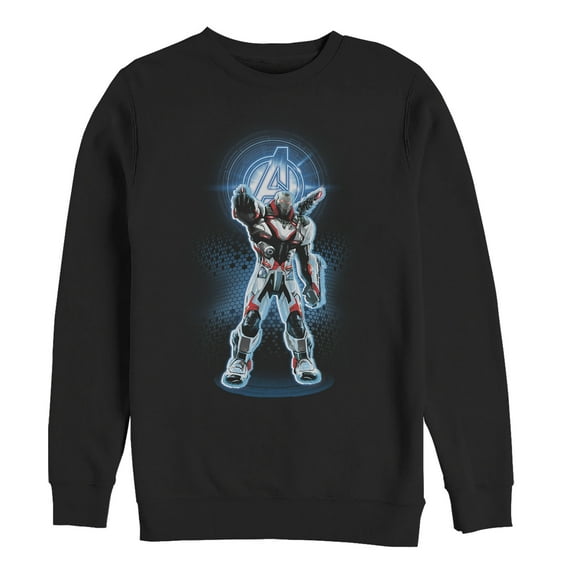 Men's Marvel Avengers: Endgame War Machine Quantum Ready Sweatshirt Black 3X Large