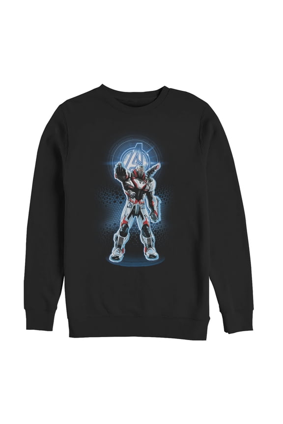 Men's Marvel Avengers: Endgame War Machine Quantum Ready Sweatshirt Black Large