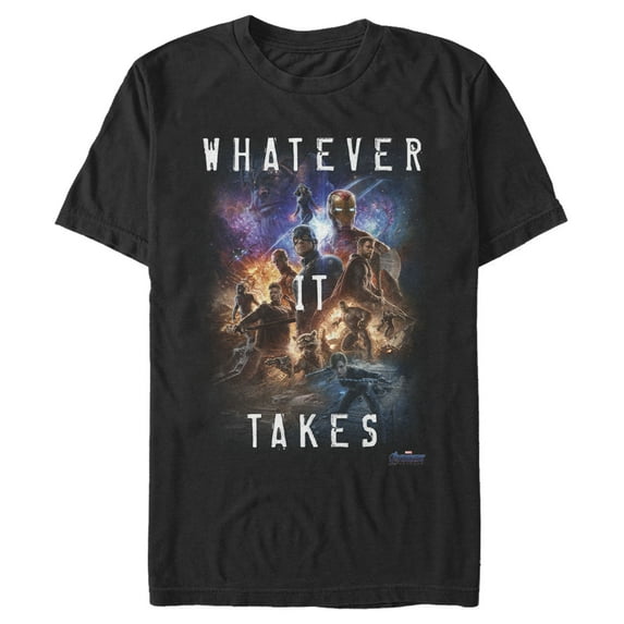 Men's Marvel Avengers: Endgame Whatever It Takes Poster Graphic Tee Black X Large