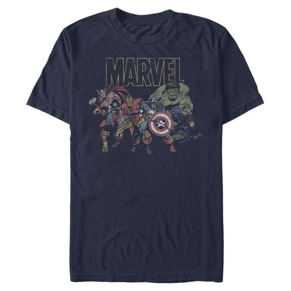 Men's Marvel Distressed Classic Avengers  Graphic T-Shirt