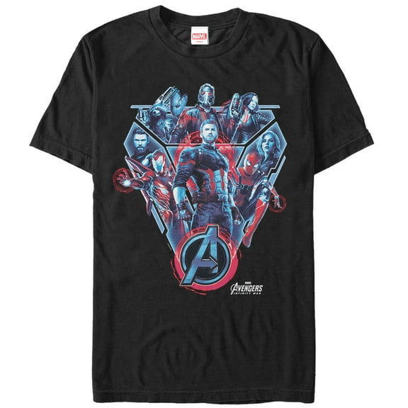 Men's Marvel Avengers: Infinity War Armor  Graphic Tee Black 5X Large