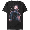 thumbnail image 1 of Men's Marvel Avengers: Infinity War Captain America Streak Graphic Tee Black Medium, 1 of 4