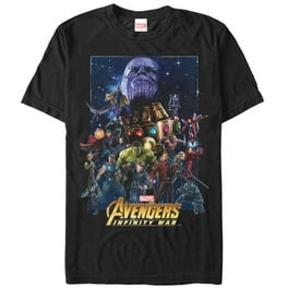 Men s Marvel Future Fight Character Battle Graphic Tee Black Large Walmart