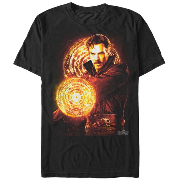 Men's Marvel Avengers: Infinity War Doctor Strange Graphic Tee Black Small
