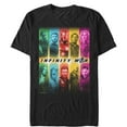 thumbnail image 1 of Men's Marvel Avengers: Infinity War Hero Rainbow Panel  Graphic Tee Black Small, 1 of 4