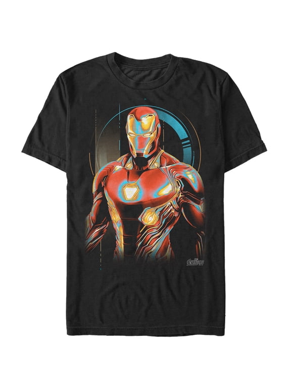 Men's Marvel Avengers: Infinity War Iron Man Future Graphic Tee Black Large