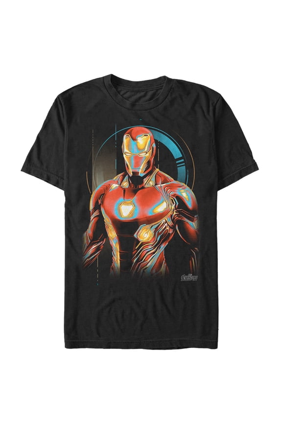 Men's Marvel Avengers: Infinity War Iron Man Future Graphic Tee Black Medium