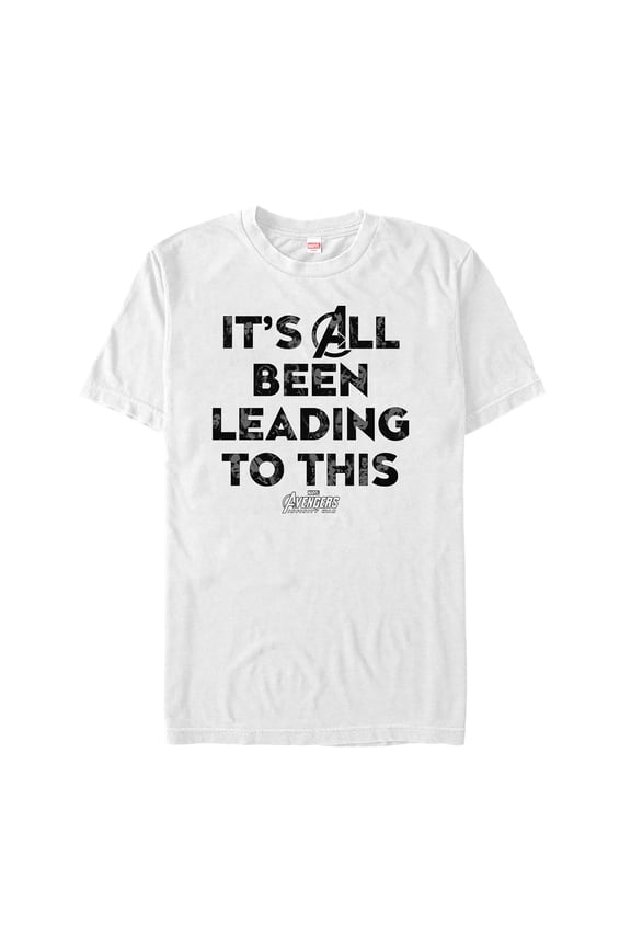 Men's Marvel Avengers: Infinity War Leading to This  Graphic Tee White Small