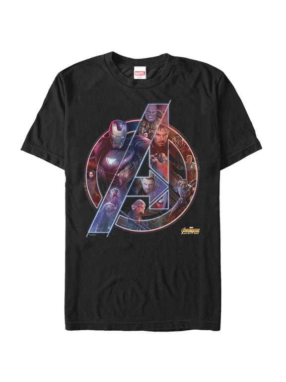 Men's Marvel Avengers: Infinity War Logo Graphic Tee Black Large