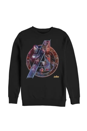 Men's Marvel Avengers: Infinity War Logo Sweatshirt Black Medium