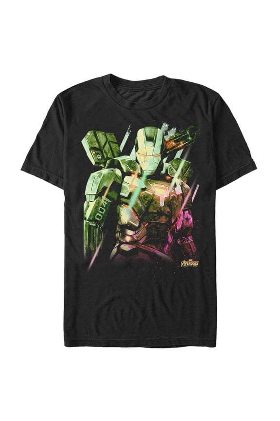 Men's Marvel Avengers: Infinity War Machine  Graphic Tee Black Large