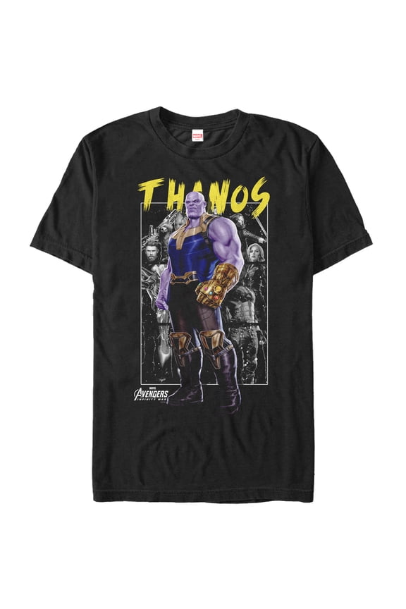 Men's Marvel Avengers: Infinity War Mad Titan Graphic Tee Black Large