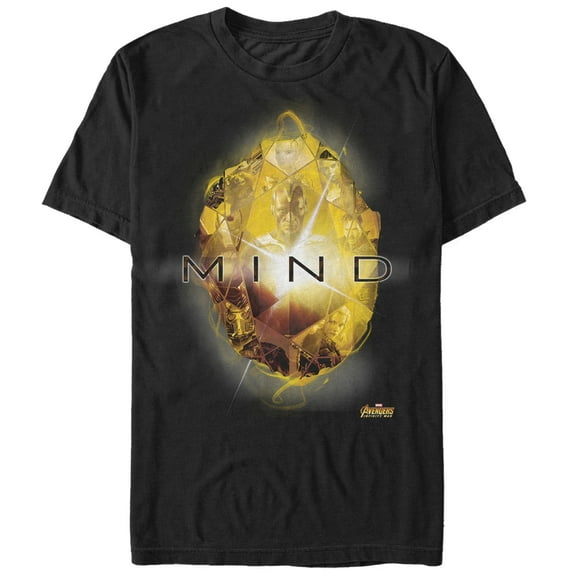 Men's Marvel Avengers: Infinity War Mind Stone Graphic Tee Black 5X Large