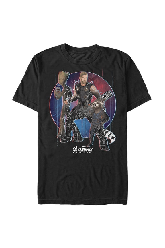 Men's Marvel Avengers: Infinity War New Partners Graphic Tee Black Medium