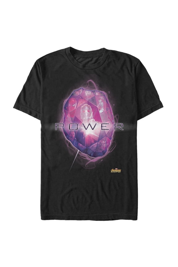 Men's Marvel Avengers: Infinity War Power Stone Graphic Tee Black 3X Large