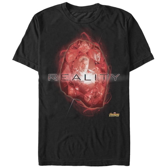 Men's Marvel Avengers: Infinity War Reality Stone Graphic Tee Black Small
