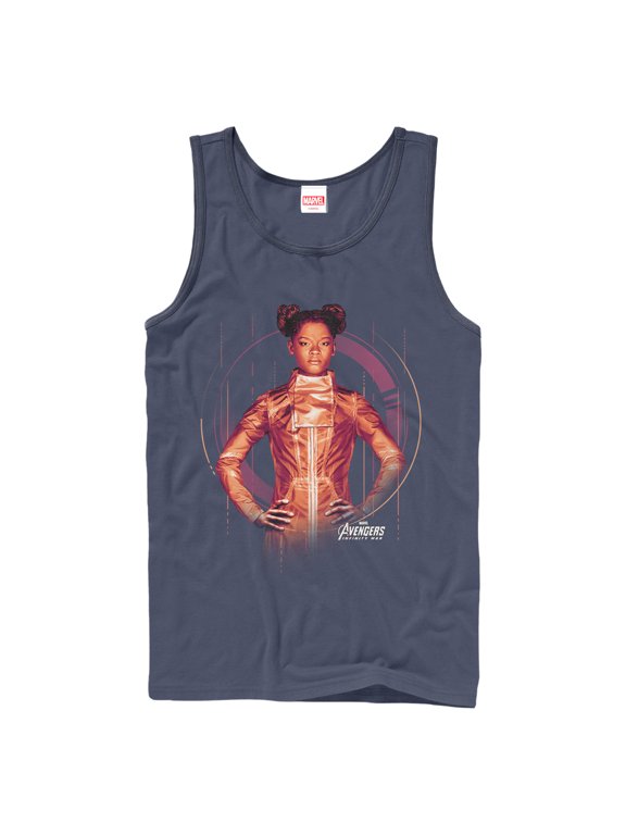 Men's Marvel Avengers: Infinity War Shuri Tech Tank Top Navy Blue Medium