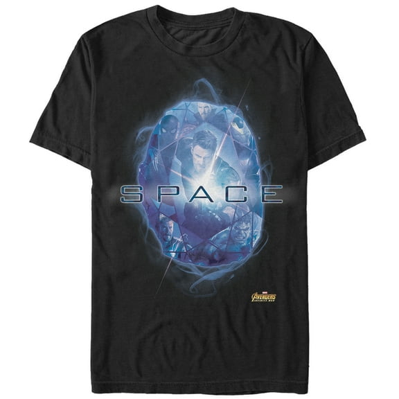 Men's Marvel Avengers: Infinity War Space Stone  Graphic Tee Black Large