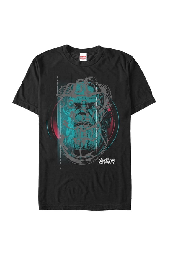 Men's Marvel Avengers: Infinity War Thanos Frame  Graphic Tee Black Medium