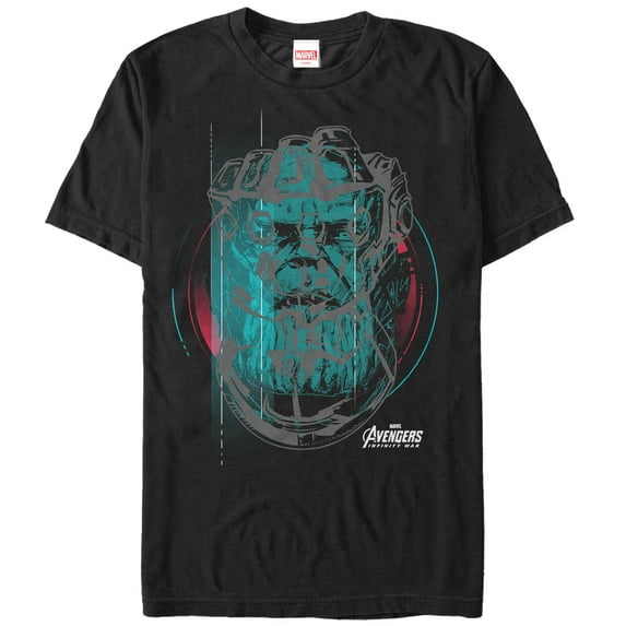 Men's Marvel Avengers: Infinity War Thanos Frame Graphic Tee Black Medium