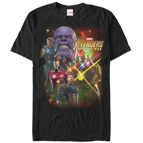 Men's Marvel Avengers: Infinity War Thanos Growl Graphic Tee Black Large