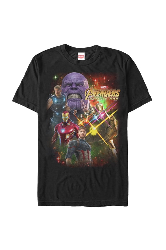 Men's Marvel Avengers: Infinity War Thanos Growl Graphic Tee Black X Large