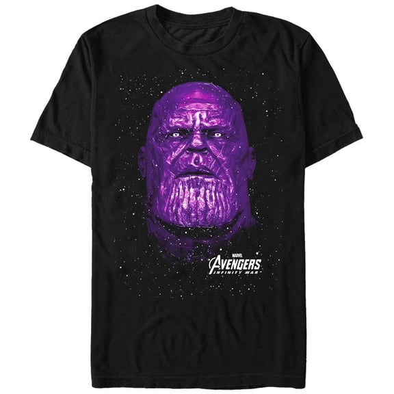 Men's Marvel Avengers: Infinity War Thanos Portrait  Graphic Tee Black 4X Large
