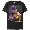 thumbnail image 1 of Men's Marvel Avengers: Infinity War Thanos Stained Glass Graphic Tee Black 2X Large, 1 of 4