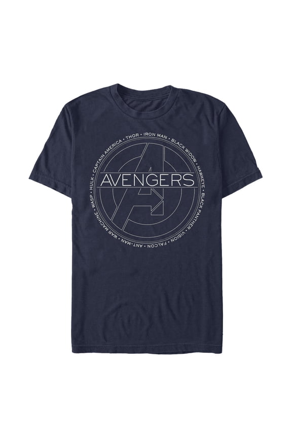Men's Marvel Avengers Minimalist Logo  Graphic T-Shirt
