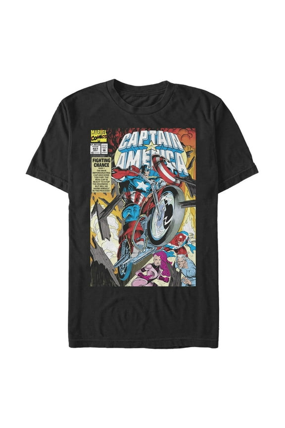 Men's Marvel Captain America Comic Book Issue 427 Cover  Graphic T-Shirt