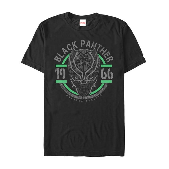 Men's Marvel Black Panther 1966 Graphic Tee Black 2X Large