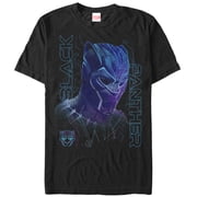 Men's Marvel Black Panther 2018 3D Pattern Graphic Tee Black 2X Large