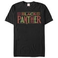 thumbnail image 1 of Men's Marvel Black Panther 2018 Bright Title  Graphic Tee Black Small, 1 of 4