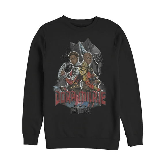 Men's Marvel Black Panther 2018 Dora Milaje Sweatshirt Black 2X Large