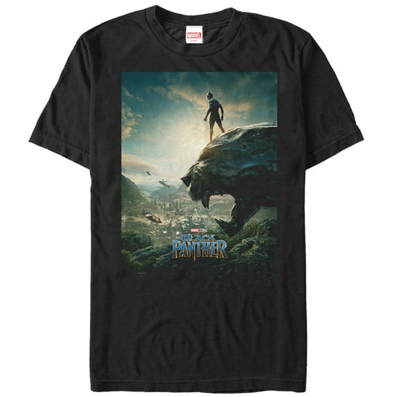 Men's Marvel Black Panther 2018 Epic View Graphic Tee Black 2X Large