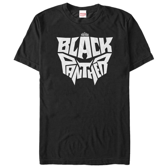 Men's Marvel Black Panther 2018 Light Hidden Mask Graphic Tee Black X Large