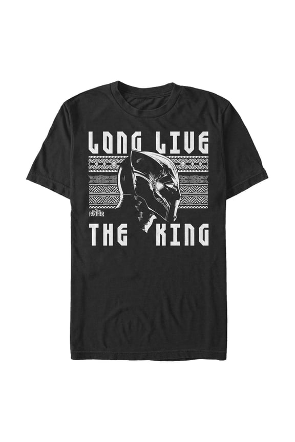 Men's Marvel Black Panther 2018 Long Live King Graphic Tee Black 2X Large
