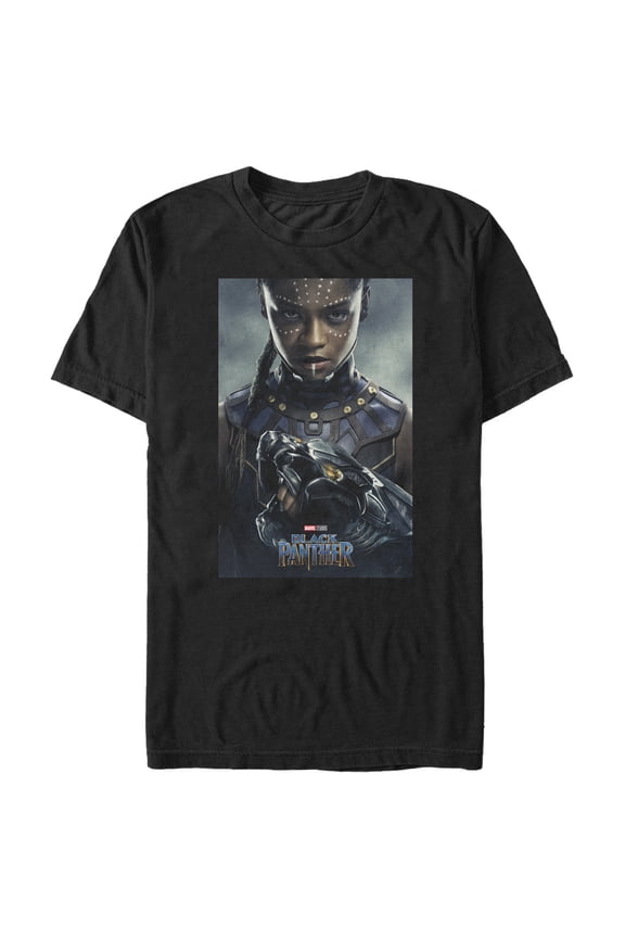 Men's Marvel Black Panther 2018 Shuri Poster Pose Graphic Tee Black Small