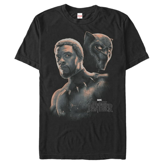 Men's Marvel Black Panther 2018 Unmasked Hero  Graphic Tee Black Medium