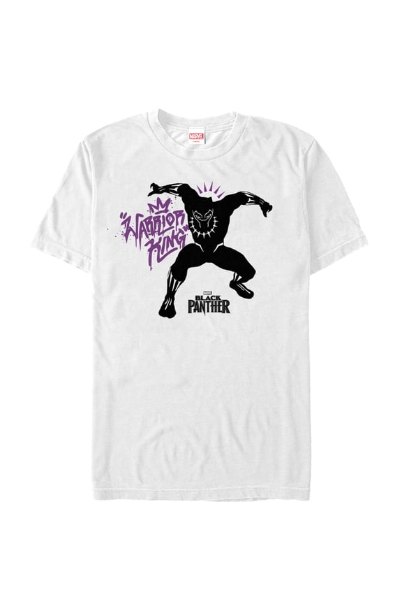 Men's Marvel Black Panther 2018 Warrior King Graphic Tee White 2X Large