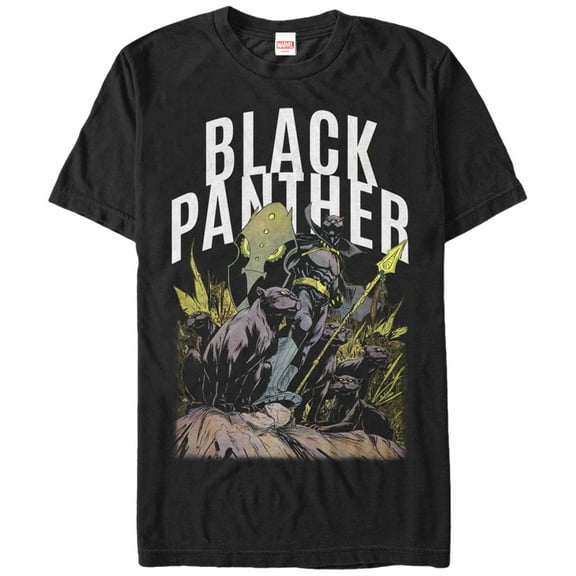 Men's Marvel Black Panther Army Graphic Tee Black 3X Large