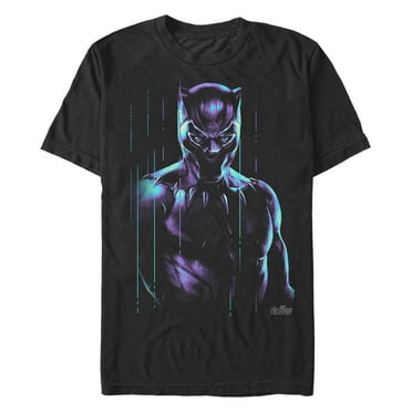 Men's Marvel Black Panther Cyberpunk  Graphic Tee Black 5X Large