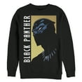 thumbnail image 1 of Men's Marvel Black Panther Fierce Expression  Sweatshirt Black Small, 1 of 3